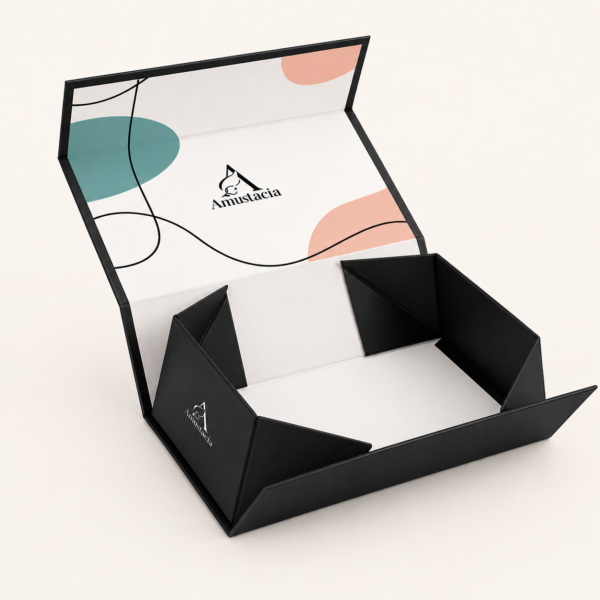 Collapsible rigid boxes with durable construction and premium folding design