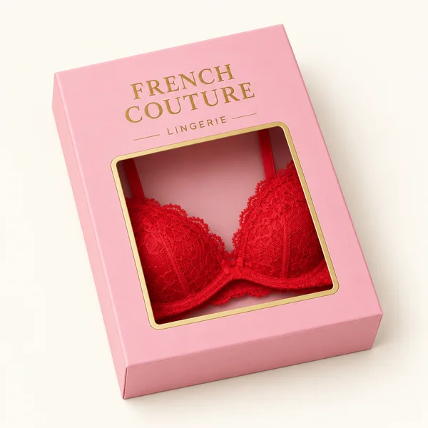 Custom printed bra packaging with stylish designs for online lingerie stores